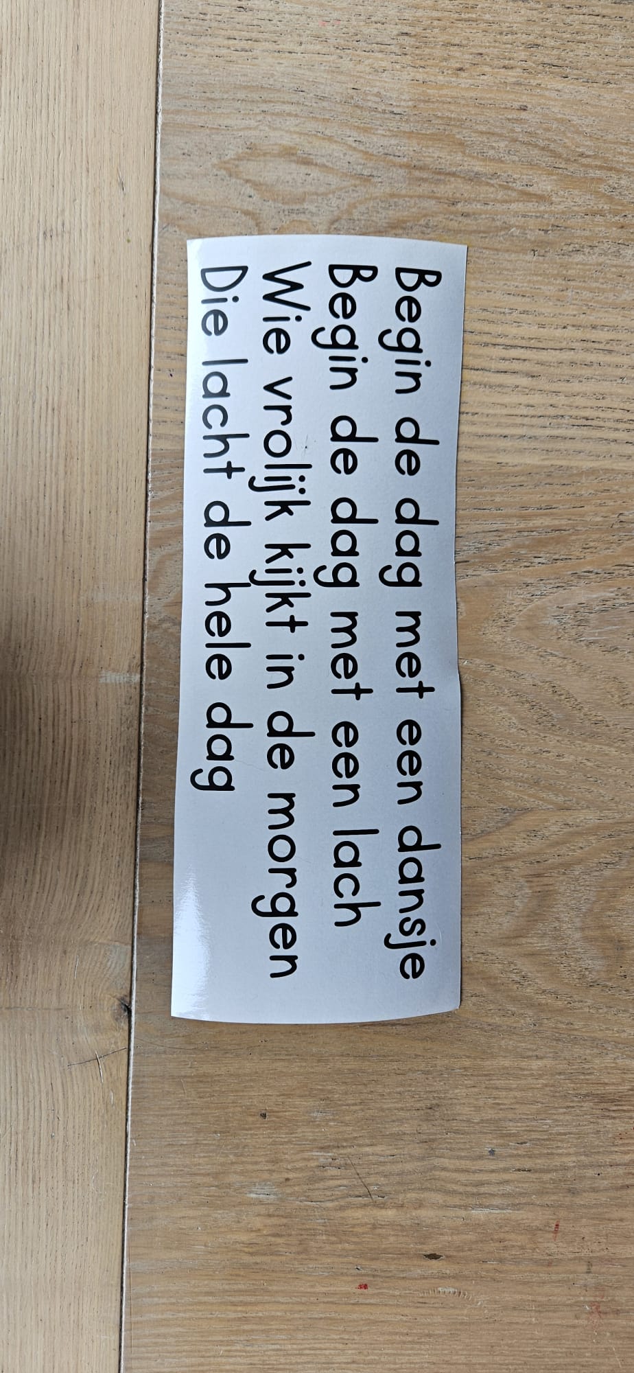 Sticker tekst vrolijk